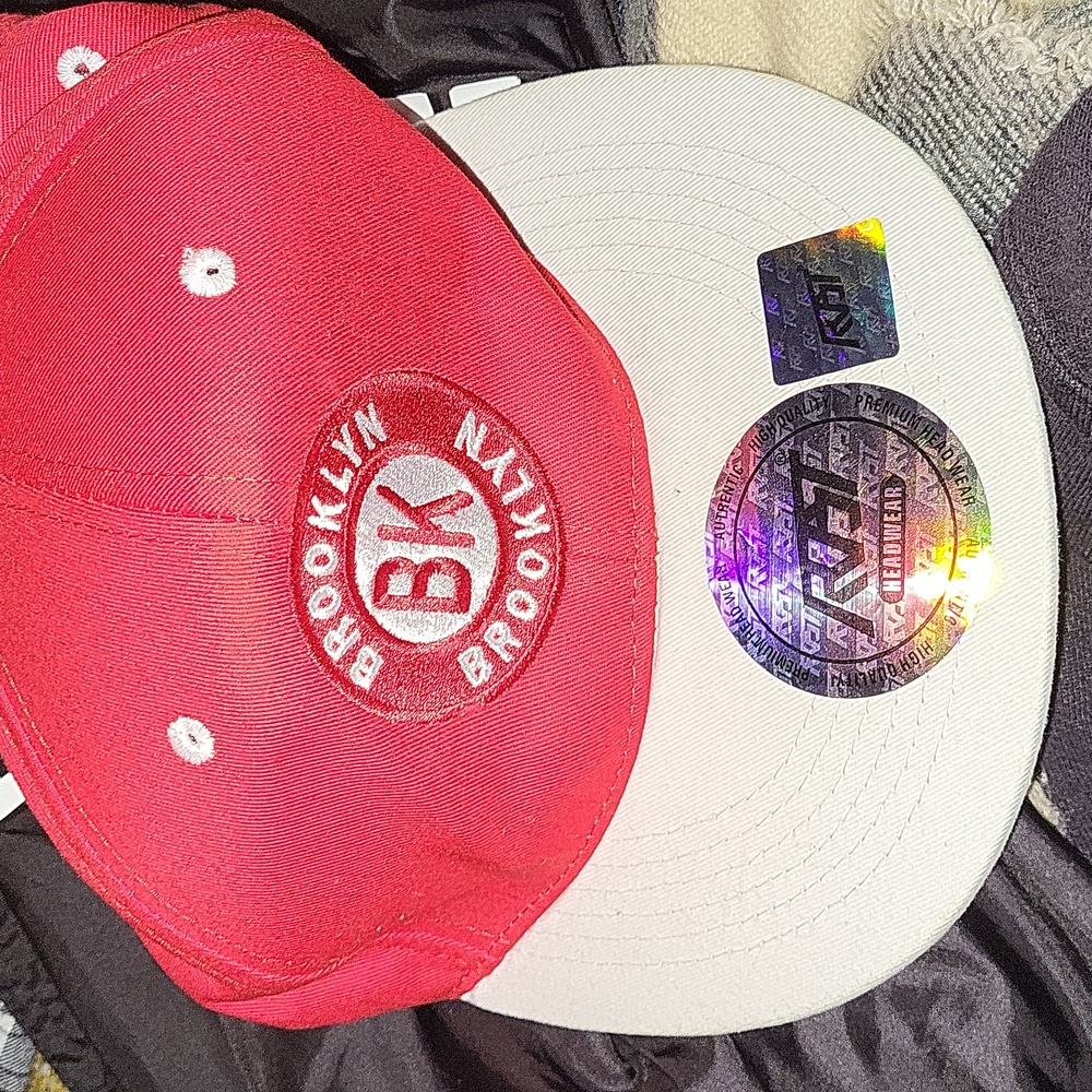 Brooklyn Baseball Cap Ajustible Red/White